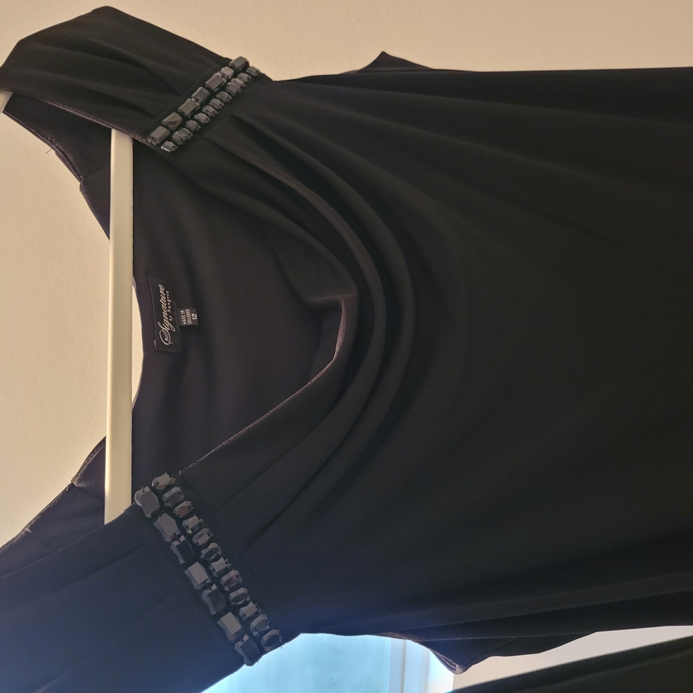 Signature by Sangria Black Wedding Dress
